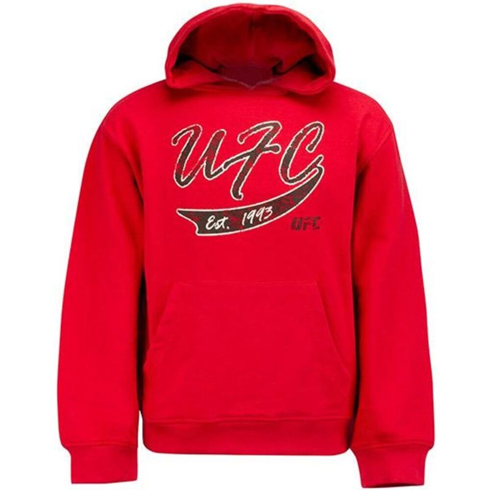UFC Girls Big Kids Script Pullover Hoodie Sweatshirt, NWT